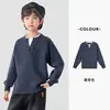 Suéter Masculino Duo Duo Home Falso Duas Peças Estilo Outono/Inverno 2026 Novo Infantil Menino Quente Espessado Elegante Tricô