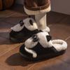 Pantuflas de algodón para hombre invierno 2024 nuevas para interior hogar cálidas suela gruesa de EVA antideslizantes felpa pies sin olor pantuflas
