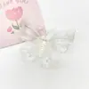 Pétalas de Flor de Pérola Transparente Borboleta Acessórios de Joia DIY Sapatos com Furos Decoração de Flor para Sapato Acessórios Prontos para Venda