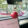 Tomate Pendente para Carro Interior de Carro Espelho Retrovisor Pingente Pingente Criativo para Alívio de Estresse Tomate Pingente para Mochila de Volta às Aulas