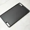 Sartén de Hierro Fundido Personalizada Rectangular Placa de Hierro de Doble Cara Sartén Rayada para Barbacoa Filete Barbacoa al Aire Libre Utensilios de Cocina Sartén de Hierro