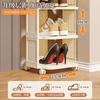 Zapatero Simple Multicapa para Entrada de Casa Modelo Nuevo 2025 Interior Elegante Entrada Pasillo Pequeño Estrecho Zapatero con Ruedas