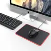 Tapete de Mesa para Computador E-Sports Game Home Office Ampliado e Espessado Todo Preto Borda Vermelha Mouse Pad Grande Venda por Atacado