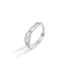Anillo de pareja entrelazado de Plata Esterlina 925 para hombres y mujeres, diseño de nicho, anillo de circón de lujo ligero Qixi, anillo de cuadros de diamantes
