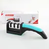 Afilador de cuchillos casero herramienta de afilado de tres etapas multifuncional cuatro etapas puesto artefacto de afilado piedra de afilar rápida venta al por mayor