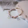 Jingdezhen Navidad Cerámica Cuerda Trenzada Pulsera Animales de Dibujos Animados Cuerda de Mano Joyería al por Mayor para Atracciones Turísticas Nicho Lujo Ligero