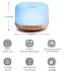 500ml imitação de madeira controle remoto umidificador de aromaterapia mini luzes coloridas doméstico ultrassônico máquina de aromaterapia com óleos essenciais fabricantes