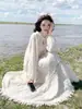 Roupas Femininas Outono 2025 Novo Estilo Roupa para Viagem Sichuan-Oeste Vestido Longo com Franjas de Alta Qualidade Melard