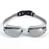 Gafas de Natación para Adultos Yg-8501 para Exteriores de Silicona de una Pieza Hebilla de Ajuste Conveniente Gafas de Natación Electroplateadas Fábrica de Origen