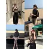 Cardigan de Punto Cuello Alto Xzichi Estilo Old Money 100% Algodón y Lana, Suéter Pulóver de Manga Murciélago Otoño para Mujer