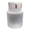 Cubierta de extinción de arco de PTFE con junta de rosca interna, junta de plástico de PTFE, resistente a altas temperaturas y corrosión, Teflon PTFE aislante