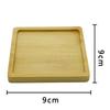 Descanso de copo de bambu jogo americano criativo DIY material feito à mão fundo embrião acessórios bandeja para fazer mosaico bandeja de bambu embrião simples