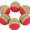 Pelota Arcoíris de Espuma Eva Sólida para Práctica de Golf Juguete para Mascotas Resistente a Mordeduras Pelota de Eva Colorida para Gato