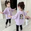 Top de algodón puro para niña otoño 2026 nuevo estilo ropa interior para niña base capa camiseta de manga larga para niña mayor primavera y otoño