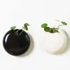 Decoração de parede criativa estilo chinês vaso de flor planta do dinheiro de cobre decoração de parede pendurada cesta pendurada hidropônica vaso de flor de cerâmica