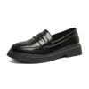 Sapatos de Algodão Sapatos de Couro Vídeo Real Nova Moda Slip-on Plataforma Moda Casual Sapatos Masculinos e Femininos 35-44 tamanho grande