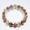 Polvo y EsplendorPulsera de Polvo de Cristal Natural Lepidolita para Mujer, Pulsera Versátil de Moda Casual al por Mayor