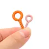Tornillos Ojo de Oveja de Hierro Pintado en Spray de Colores, Clavos de Cuerno de Oveja, Materiales para Llaveros, Accesorios para Joyería Hecha a Mano DIY