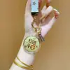 Chaveiro de Ouro Puro 999 520 Boa Sorte Pêssego e Amendoim Pingente Ornamento Dourado Brinde Promocional