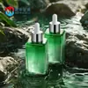 Frasco Conta-gotas Quadrado Personalizado de 30ml, Frasco Quadrado para Óleo Essencial de 50ml, Frasco de Essência com Fundo Espesso, Frasco de Vidro Cosmético