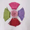 Produção e processamento de corda de couro, borla de veludo coreano, pendente de orelha, veludo dupla face, fileira de 3 cm de largura, Atacado