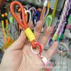 Nuevo Cordón Simple de Moda para Teléfono Móvil Explosivo Multifunción Cuerda Corta Antiperdida Anillo de Resorte con Abrazadera de Pintura de Color