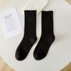 Calcetines Blancos para Mujer, Algodón Puro, Resistentes al Olor, Calcetines de Maternidad Sin Costuras, Estilo Primavera y Otoño, Calcetines Largos Holgados, Absorbentes del Sudor y Transpirables