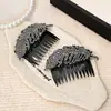 Peine para el Cabello Espiga de Trigo con Diamantes Completos, Modelo Nuevo de Celebridad de Internet 2026, Peine de Luxe de Gama Alta para Flequillos, Herramienta de Peinado, Herramienta Mágica para Ordenar el Cabello