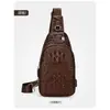 Nueva Bolsa de Pecho para Hombre de Moda de Gran Capacidad en Cuero PU Bolso Cruzado para Hombro Bolso de Pecho Casual de un Solo Hombro