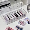 Caja de almacenamiento de tarjetas para niños, Caja organizadora con compartimentos transparentes para tarjetas de Ultraman, a prueba de polvo con tapa, Álbum de tarjetas Ye Luoli