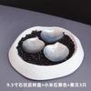 Plato para Snacks de Caviar de Comida Occidental de Alta Gama Cocina Molecular Francesa Plato de Concha Negra Natural Japonesa Vajilla Creativa