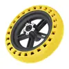 Accesorios Universales para Patinete Eléctrico M365Pro/Pro2 Llanta Sólida de Color Rueda de Panal Absorbente de Impactos + Buje