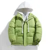 Nova jaqueta de inverno outono e inverno 2026 masculina e feminina, casaco puffer falso de duas peças, corte solto, jaqueta de algodão de marca moderna para homens