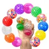 Juguete de Pelota de Agua con Pinza Musical de 3.5 cm de Goma Suave TPR para Niños y Adultos, Pelota de Uva