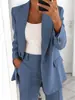 AliExpress Desejo Amazon 2023 outono nova moda europeia e americana lapela slim cardigan elegante terno mulheres