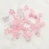 Acrílico Imitação Bordo Gradiente Bicolor Colorido Lírio DIY Grampo de Cabelo Estilo Antigo Bolsa Acessórios de Joalheria com Contas