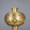 Jarrón de Flores con Patrón de Dragón de Cobre Puro, Quemador de Incienso, Quemador de Incienso de Gama Alta, Incienso en Espiral de Sándalo, Arte del Incienso, Adorno Inspirado en el Zen, Lujo Ligero