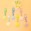 Chaveiro Colorido de Flor de Cerejeira Fofo DIY Pequenos Acessórios Bolsa Acessórios de Boneca Decorações Pingente Atacado