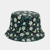 Sombrero para el sol de doble cara con estampado de flores pequeñas para primavera y verano, para hombres y mujeres, para viajes al aire libre, sombrero para el sol, sombrero de lavabo plegable de moda