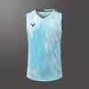 24 Nuevos Trajes de Bádminton Victory para Hombre Sin Mangas Estrella Exclusivo Nara Oka Kung Datong Competición Profesional Secado Rápido