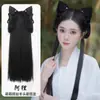 Peruca Estilo Antigo, Coque Preguiçoso de Uma Peça, Peruca de Traje da Dinastia Han, Estilo Coque Completo, Peruca da Dinastia Han