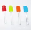 Ferramentas de panificação cor cozinha raspador de silicone resistente a alta temperatura bolo faca macia mexer creme pasta