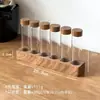 Tubo de ensayo de vidrio para dispensar y conservar granos de café, Botella de vidrio, Frasco, Botella vacía, Recipiente hermético, Contenedor de almacenamiento de café en polvo