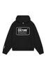 Sudadera con capucha de otoño e invierno nueva europea y americana con bordado de flocking de letras, estilo holgado, moderno, moda callejera, estilo para parejas