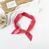 Cinta Básica de Color Sólido Estilo Transfronterizo para Mujer, Bufanda Larga Puntiaguda de Imitación Seda Satín, Cinta Pequeña, Cinta para el Cabello, Lazo para Bolso