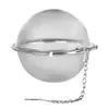 Bolsa de filtro de té de acero inoxidable, red para evitar fugas de residuos de sopa, separación de residuos de ingredientes de sopa, bola de té de malla de tenis, filtro de té para infusionar té