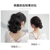 Coleta de Peluca para Mujer, Estilo Corto con Ondas Grandes, Cabello Largo y Rizado, Boca de Tigre Simulada Natural y Realista, Coleta Falsa