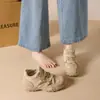 Zapatos Deportivos de Felpa para Mujer Invierno Nuevo Estilo Versión Coreana Ins Estudiante Femenina Aumentadores de Altura Zapatos de Plataforma Casuales C9022
