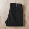 Estación Europea 2026 Otoño e Invierno Pantalones Rectos para Hombre, Algodón Elástico, Gris Oscuro Lavado, Original Nuevos Gruesos Pantalones Casual de Negocios