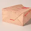 Bolsa para llevar Bolsa de Papel Kraft Personalizada Engrosada a Prueba de Aceite Bolsa de Empaque para Llevar Snack Regalo Bolsa de Empaque Estilo Simple